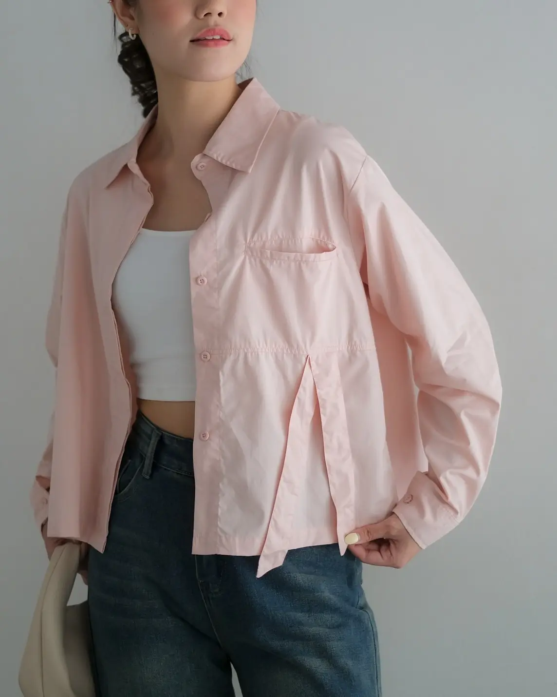 Alternative view of Amadea Shirt Pink