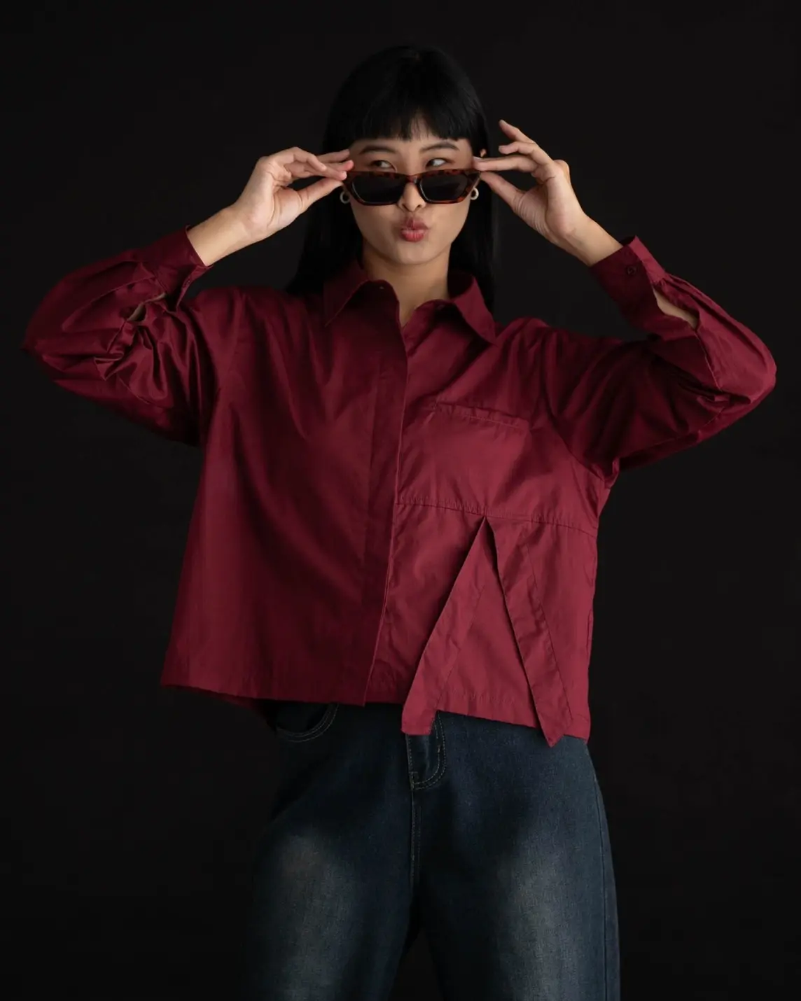 Amadea Shirt Red Cherry - Image 3