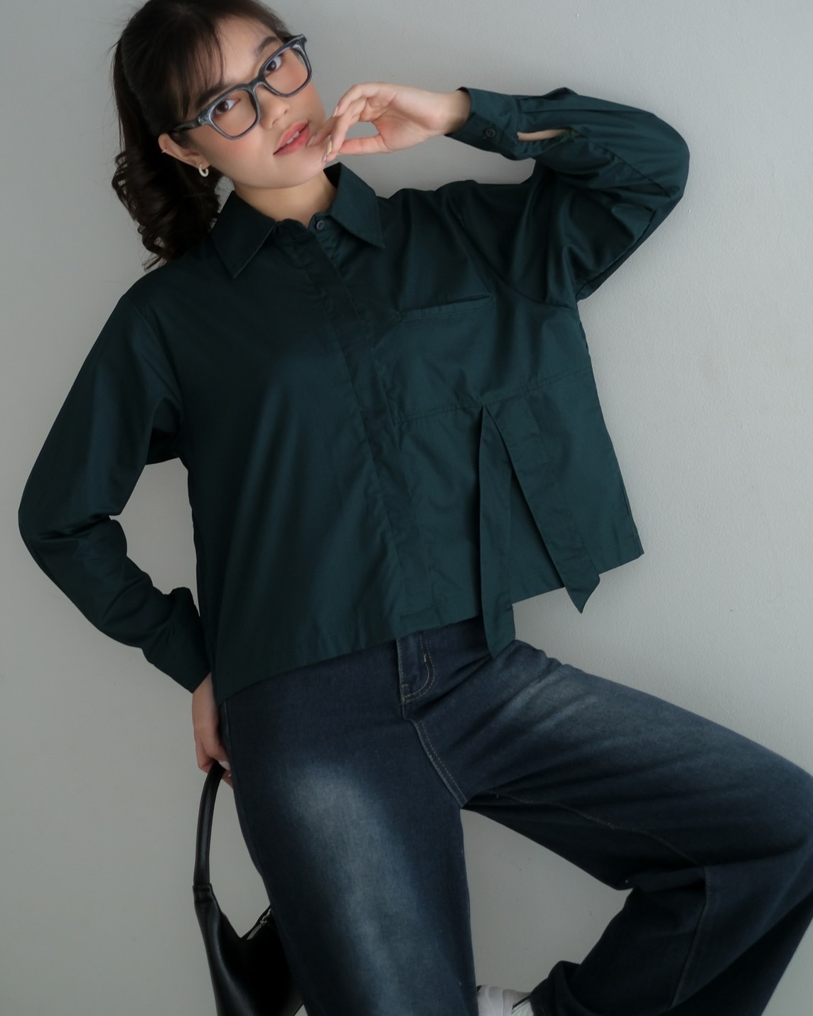 Amadea Shirt Glass Green - Image 2