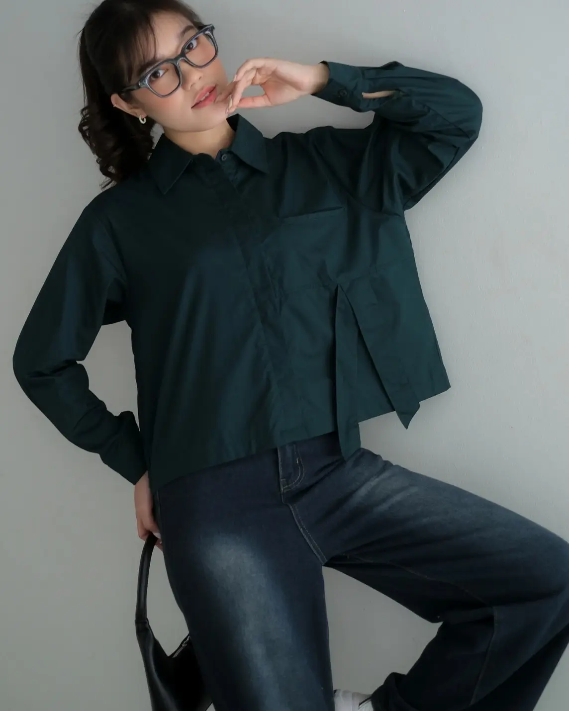 Alternative view of Amadea Shirt Glass Green