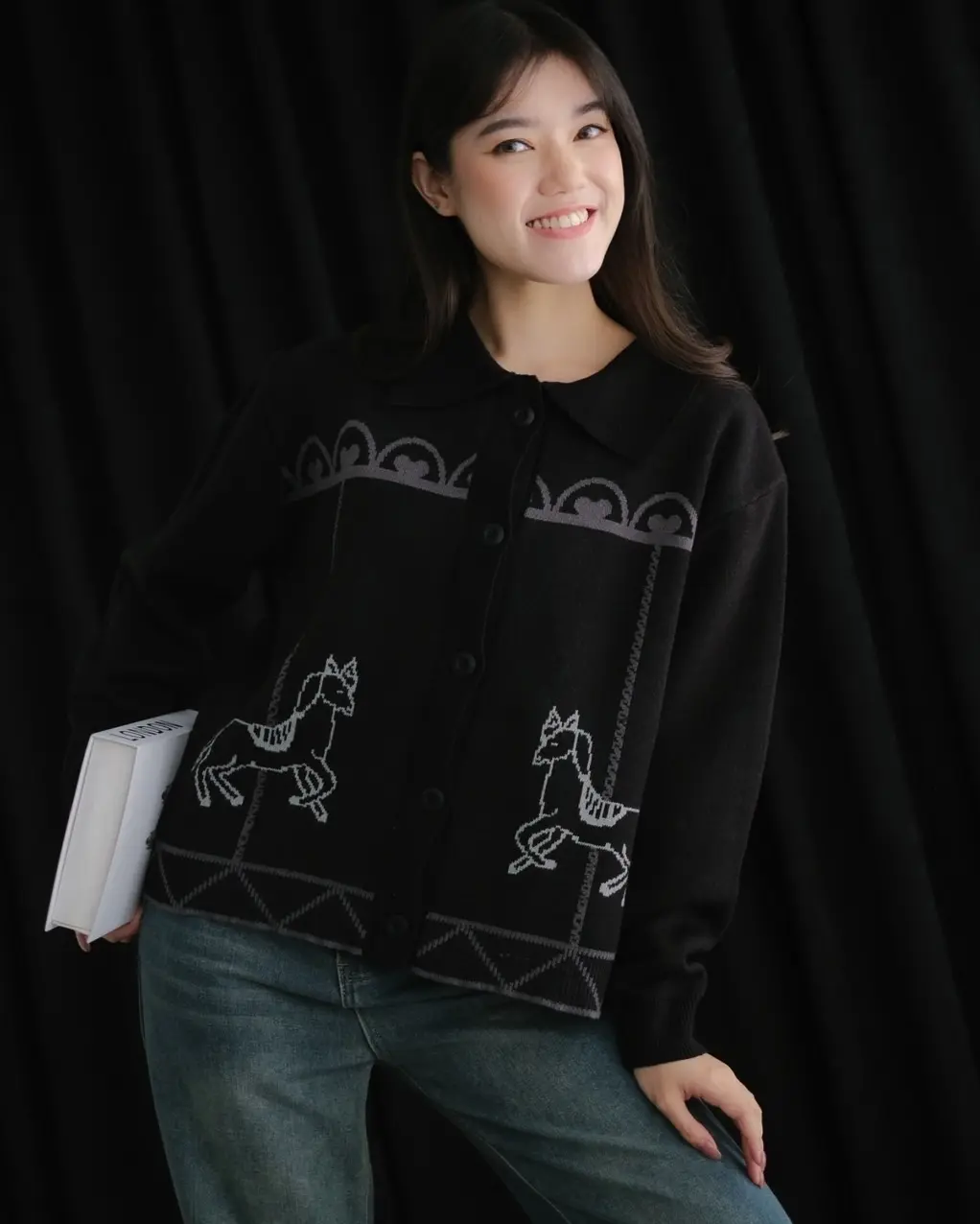 Carousel Cardi Black - Image 2