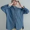 Crystal Denim Shirt Kode Lm4600 Medium Blue - Image 2