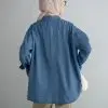 Crystal Denim Shirt Kode Lm4600 Medium Blue - Image 4