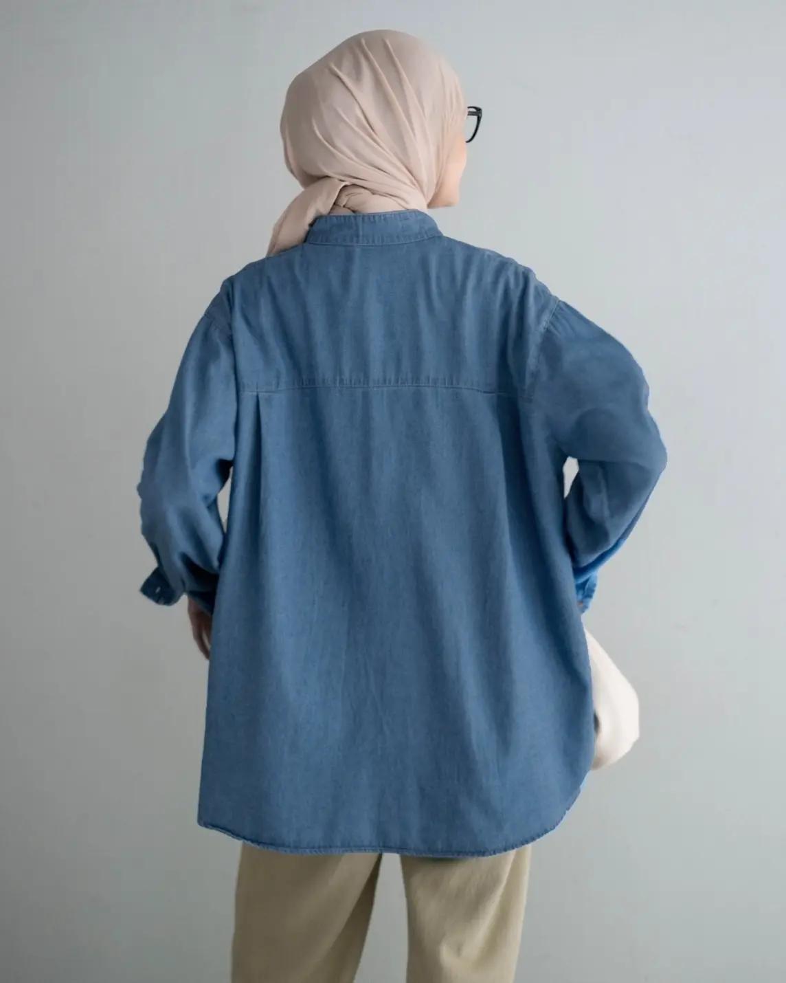 Crystal Denim Shirt Kode Lm4600 Medium Blue - Image 4