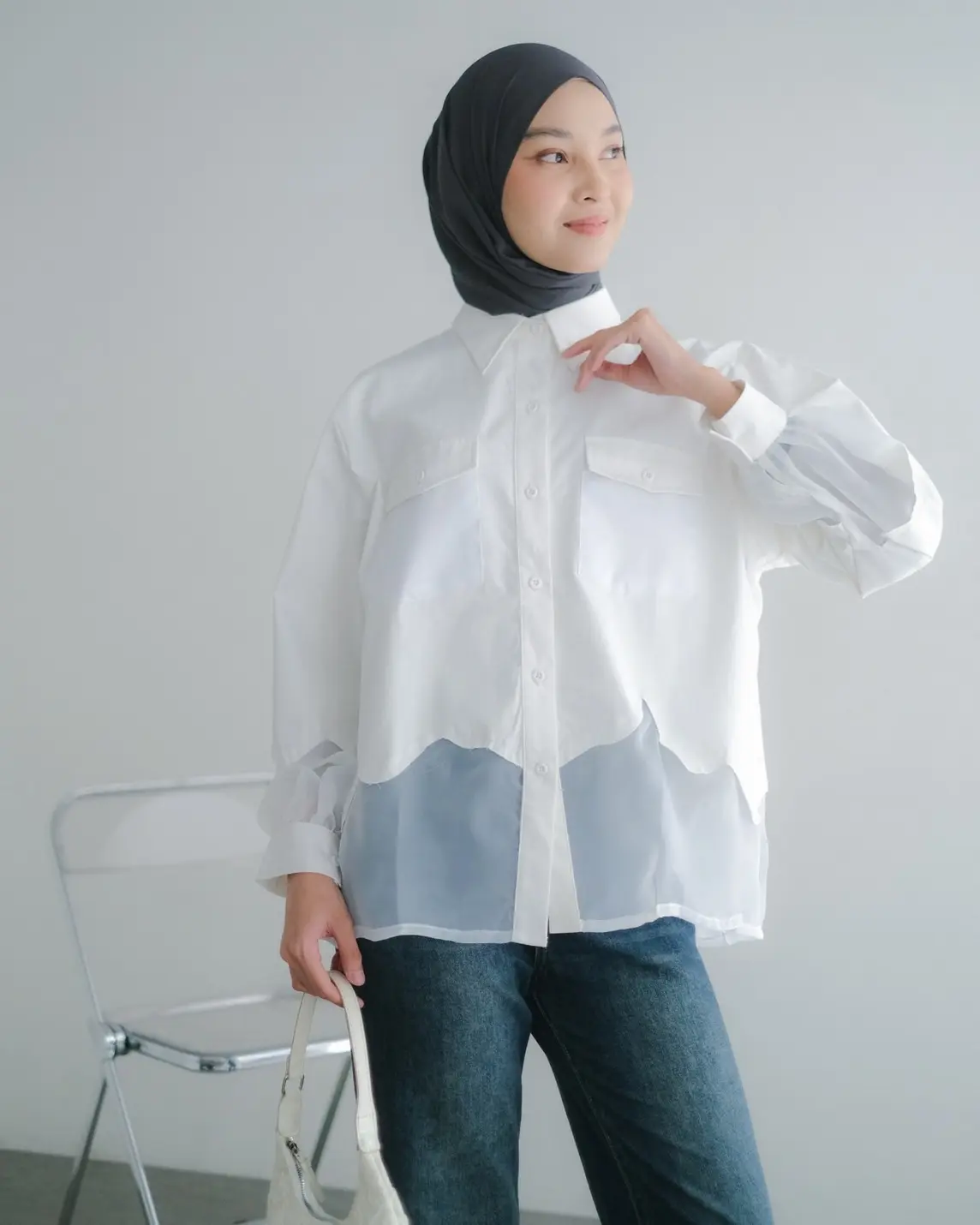 Dezzar Shirt Broken White - Image 3