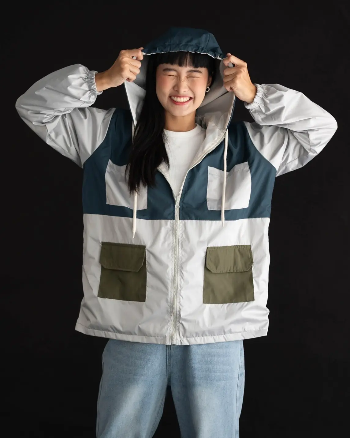 Fledger Jacket Teal Blue