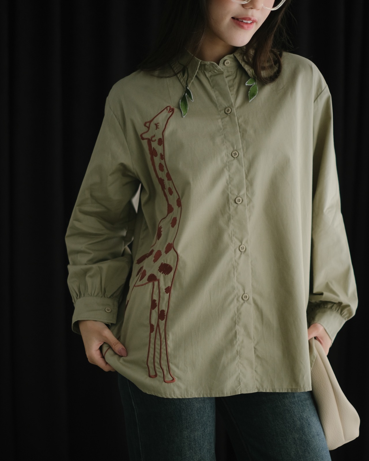 Girafa Shirt Sage - Image 2
