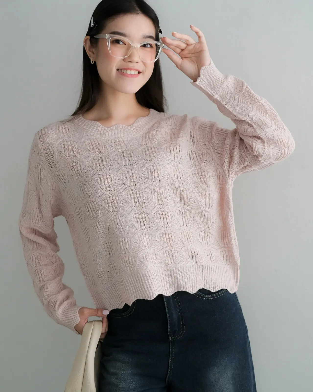 Jadine Blouse Kode 245C Pink