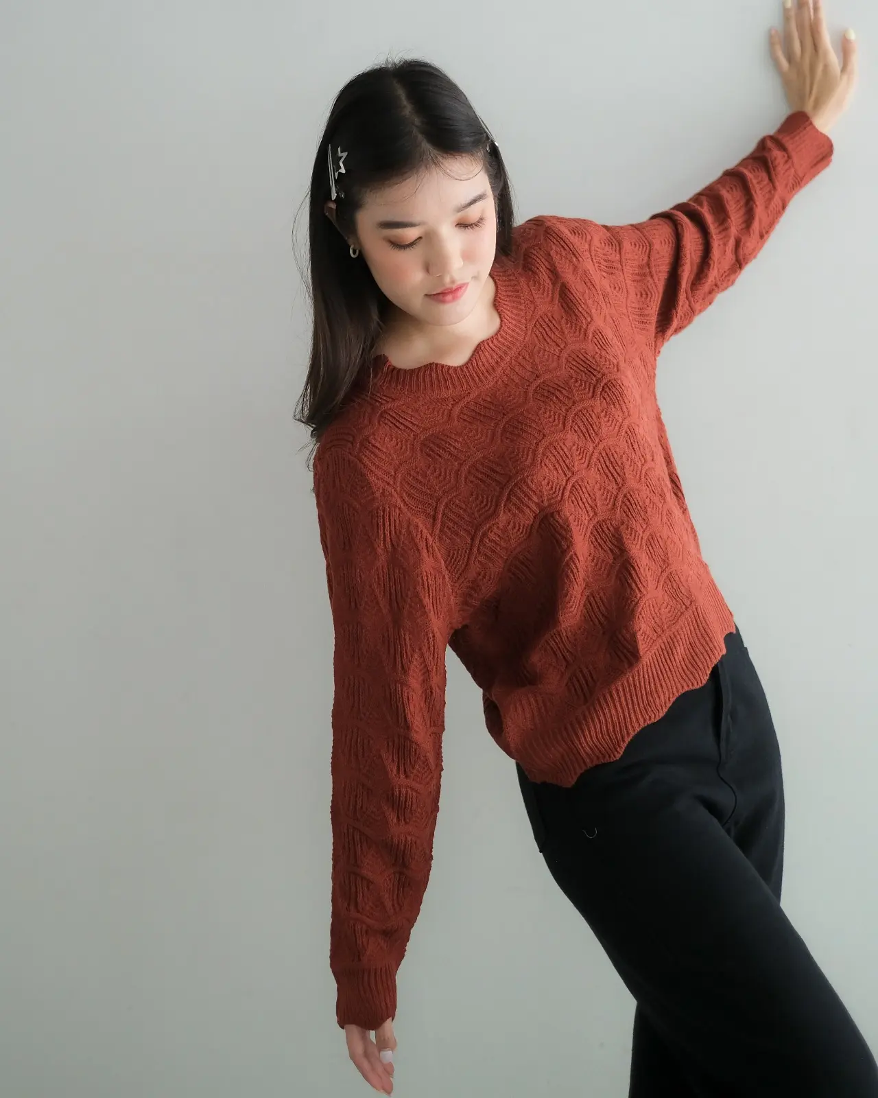 Jadine Blouse Kode 245C Teracotta - Image 2