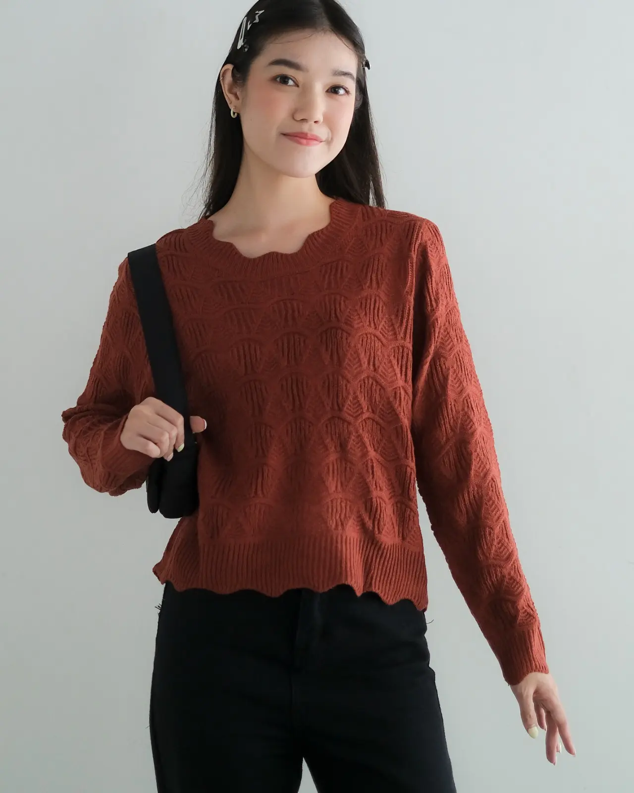 Jadine Blouse Kode 245C Teracotta - Image 3