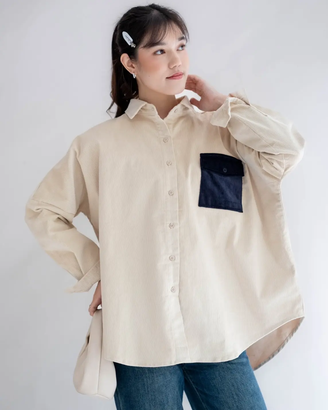 Judith Corduroy Shirt Beige