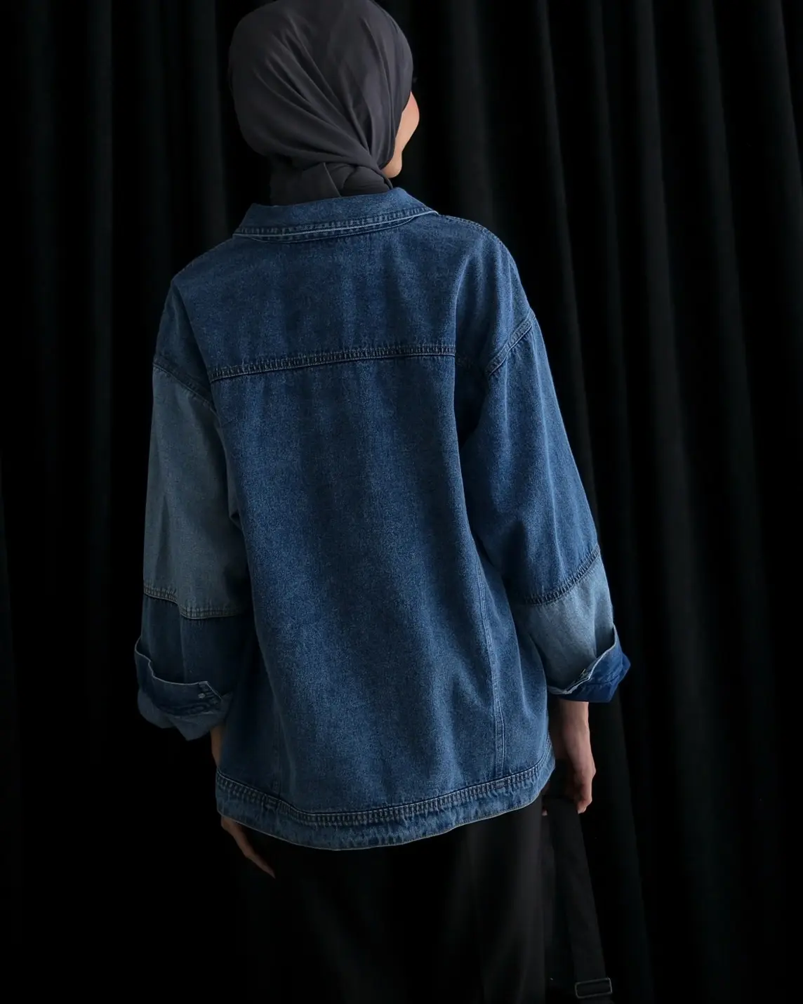 Kiera Denim Jacket Kode Pq1160 Dark Blue - Image 4