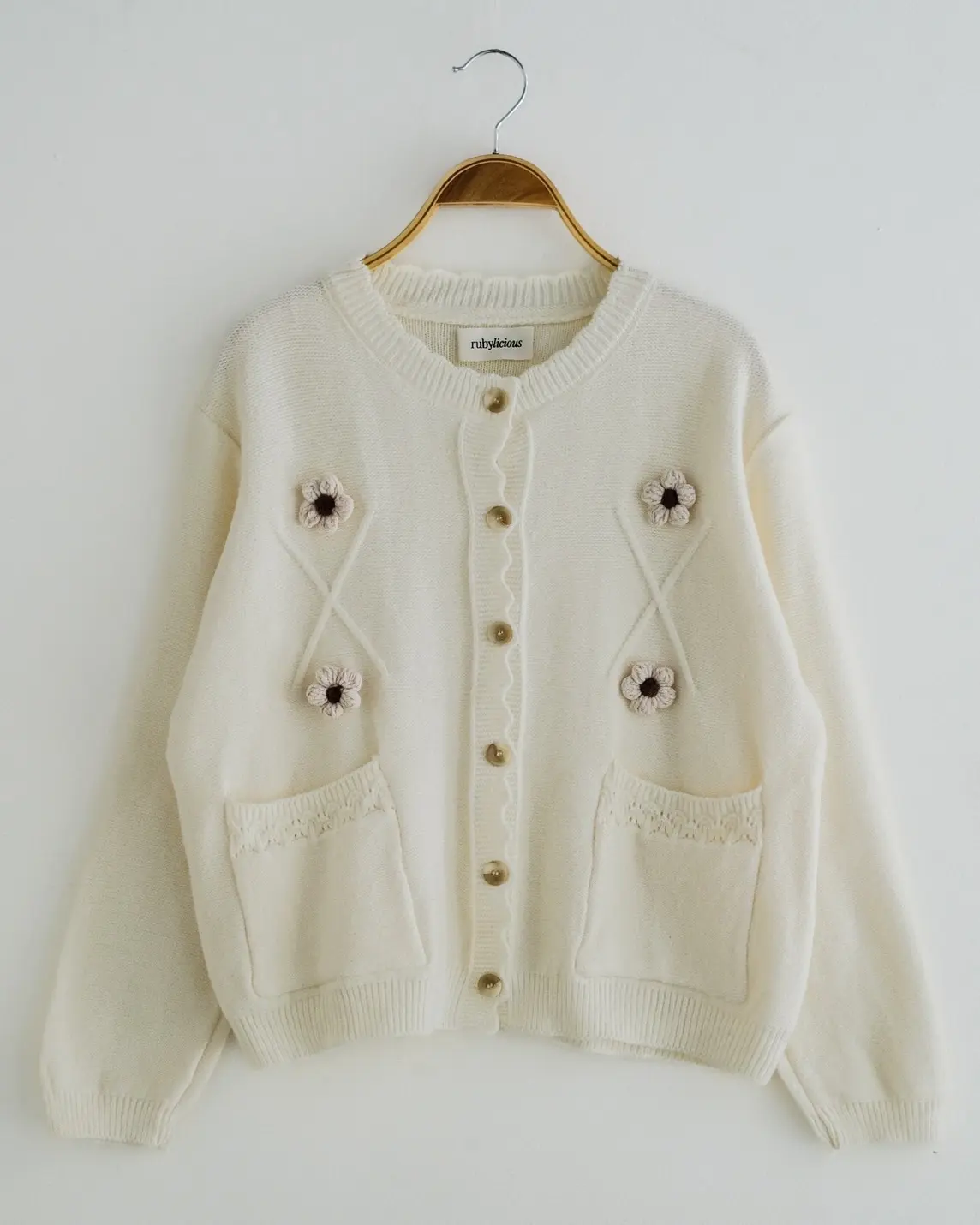 Lidya Cardi Kode 9067 Broken White