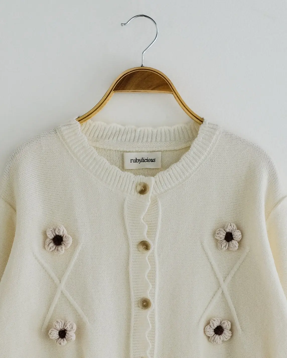 Lidya Cardi Kode 9067 Broken White - Image 2