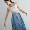 Louisa Denim Skirt Acid - Image 2