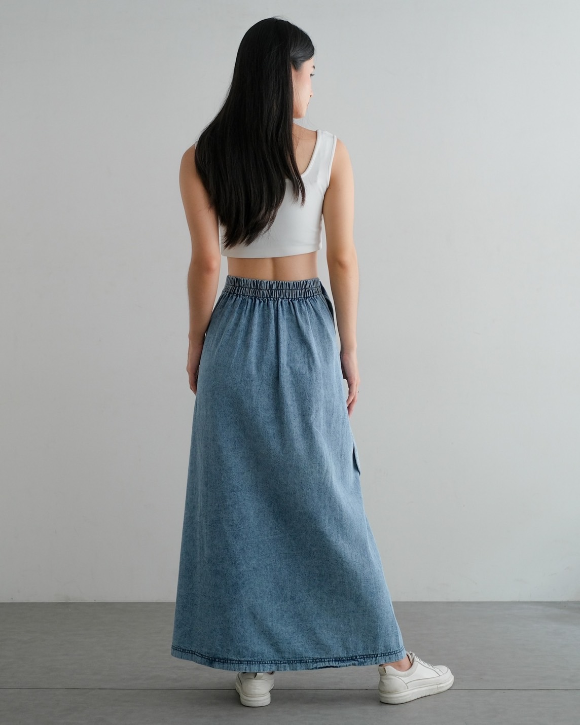 Louisa Denim Skirt Acid - Image 8