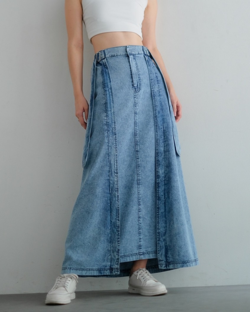 Louisa Denim Skirt Acid - Image 5