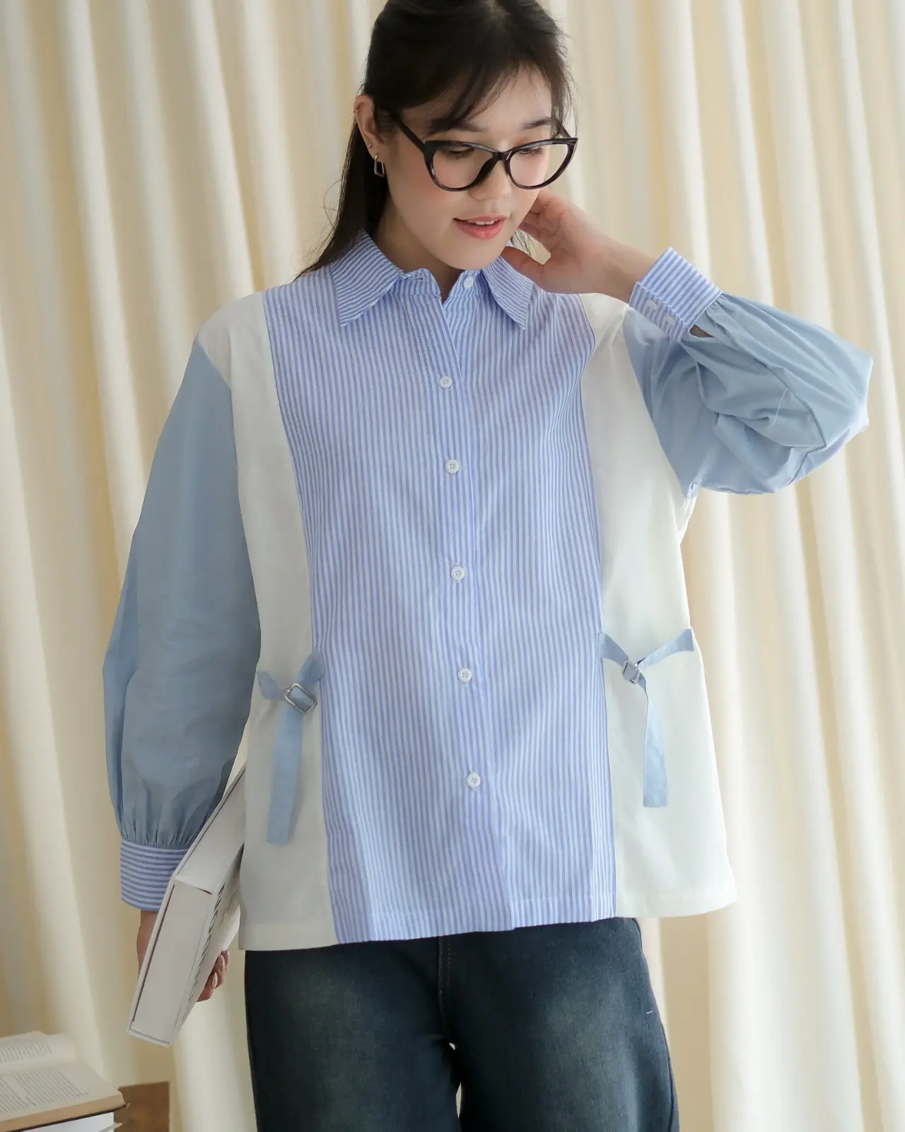 Marella Shirt Blue - Image 3