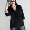 Mazaya Corduroy Blazer Black - Image 2