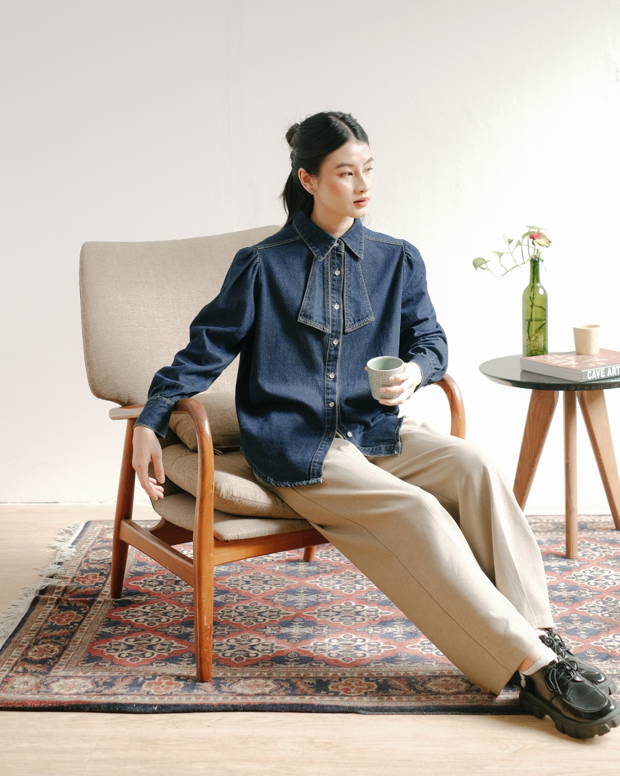 Meiza Denim Shirt Kode 92/505 Dark Blue - Image 3