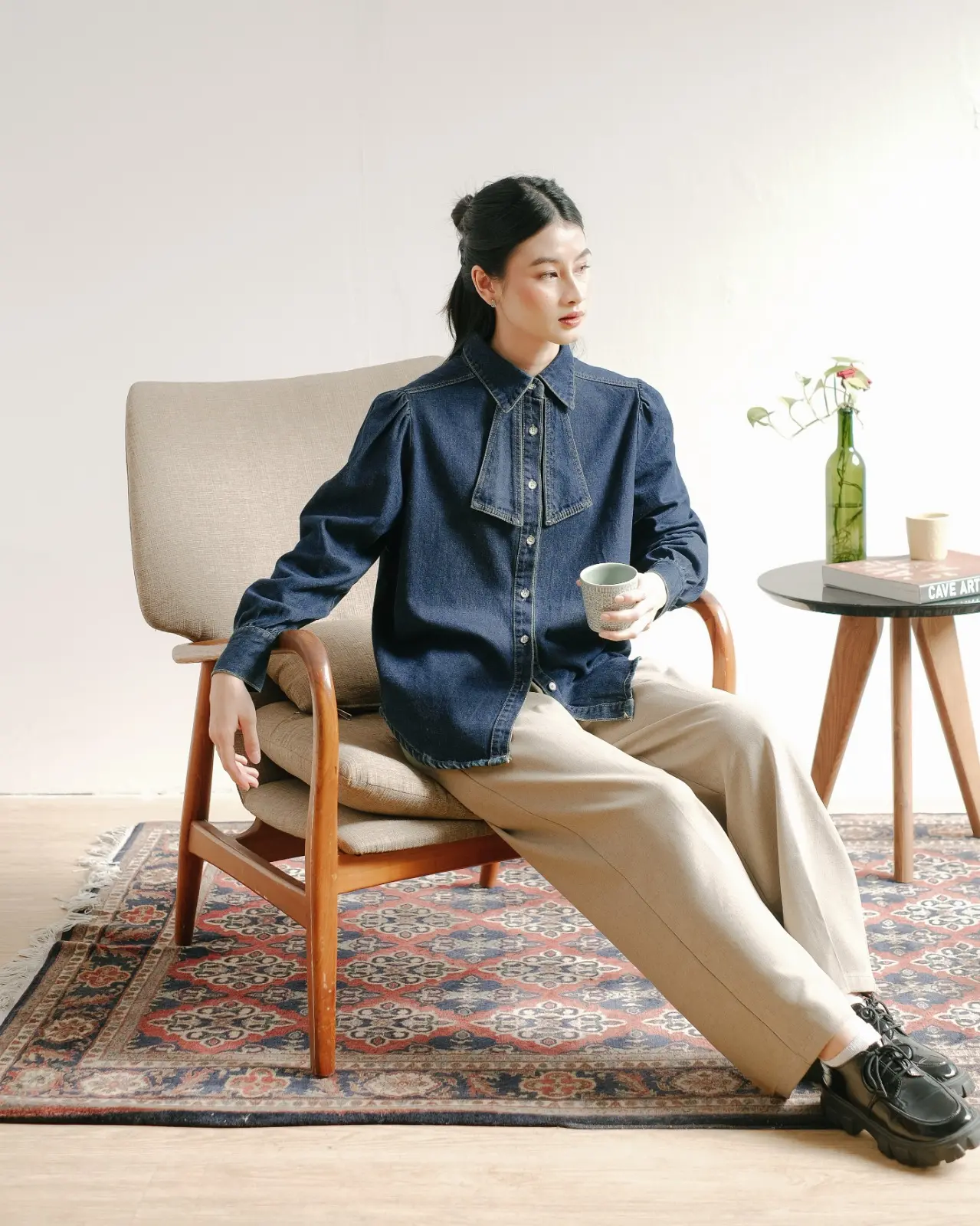 Meiza Denim Shirt Kode 92/505 Dark Blue - Image 3