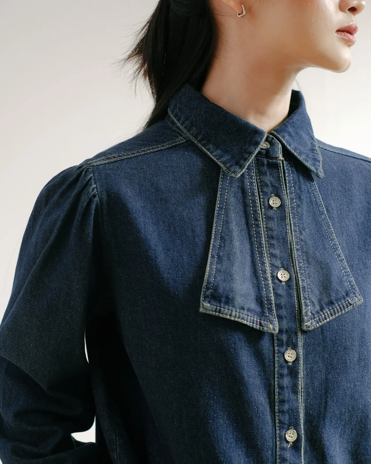 Meiza Denim Shirt Kode 92/505 Dark Blue - Image 4