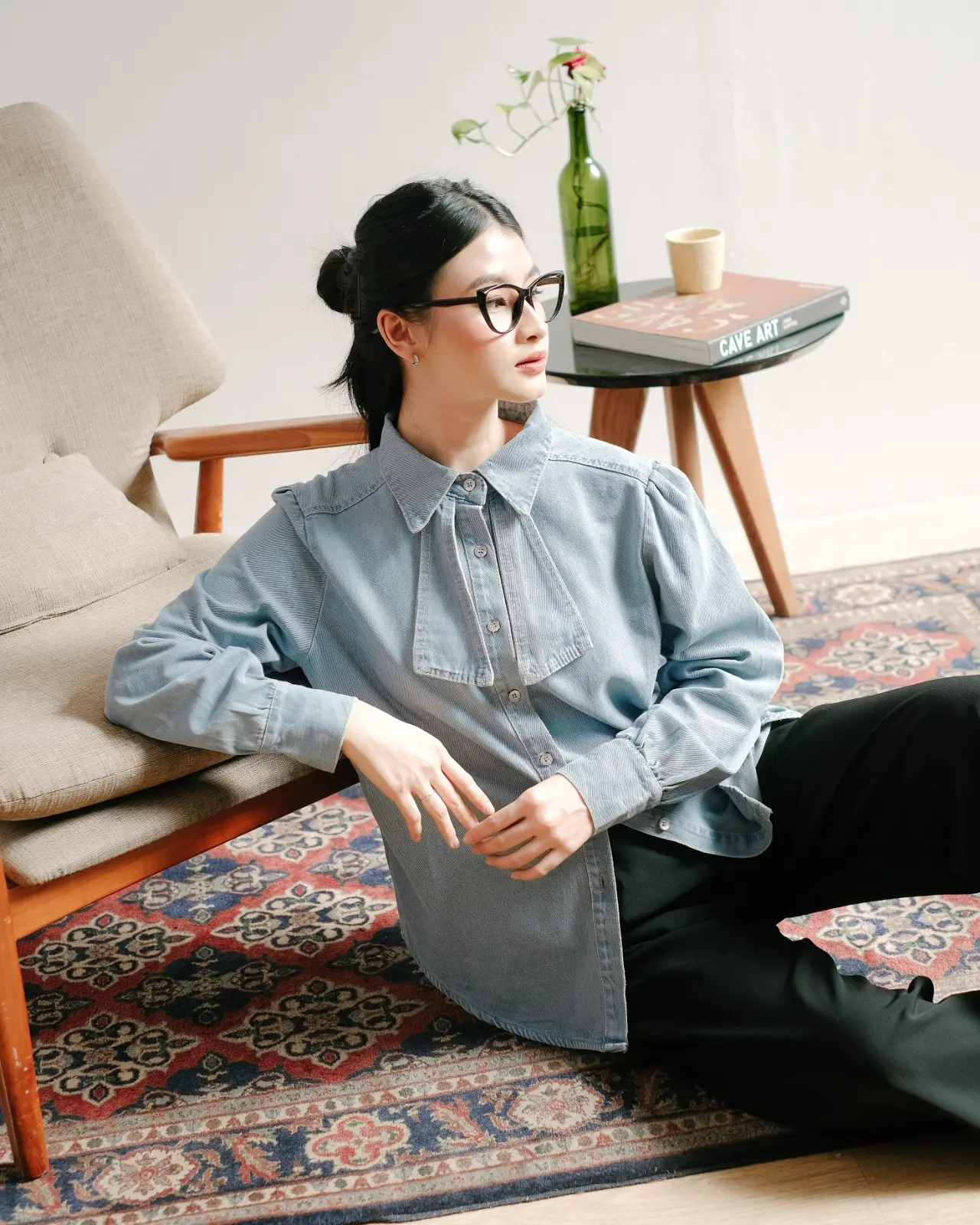 Meiza Denim Shirt Kode 92/505 Light Blue - Image 3