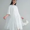 Portia Midi Dress Broken White - Image 2