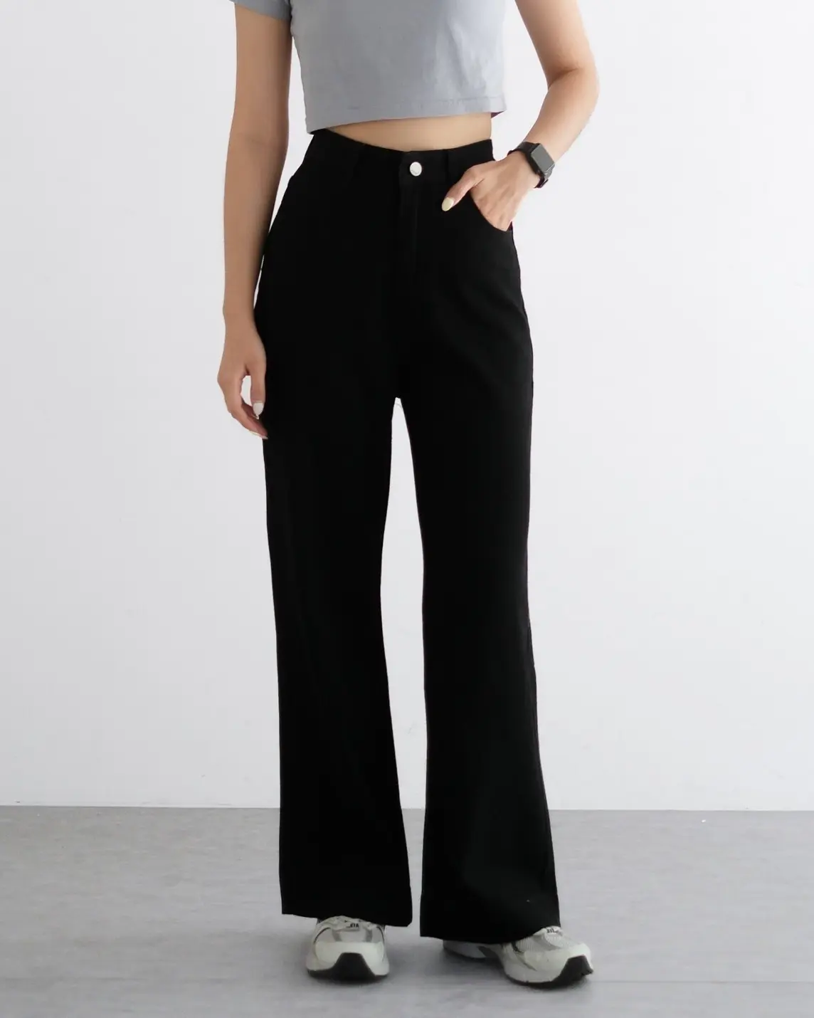 Qaleysa Denim Pants Kode 246C Black - Image 2