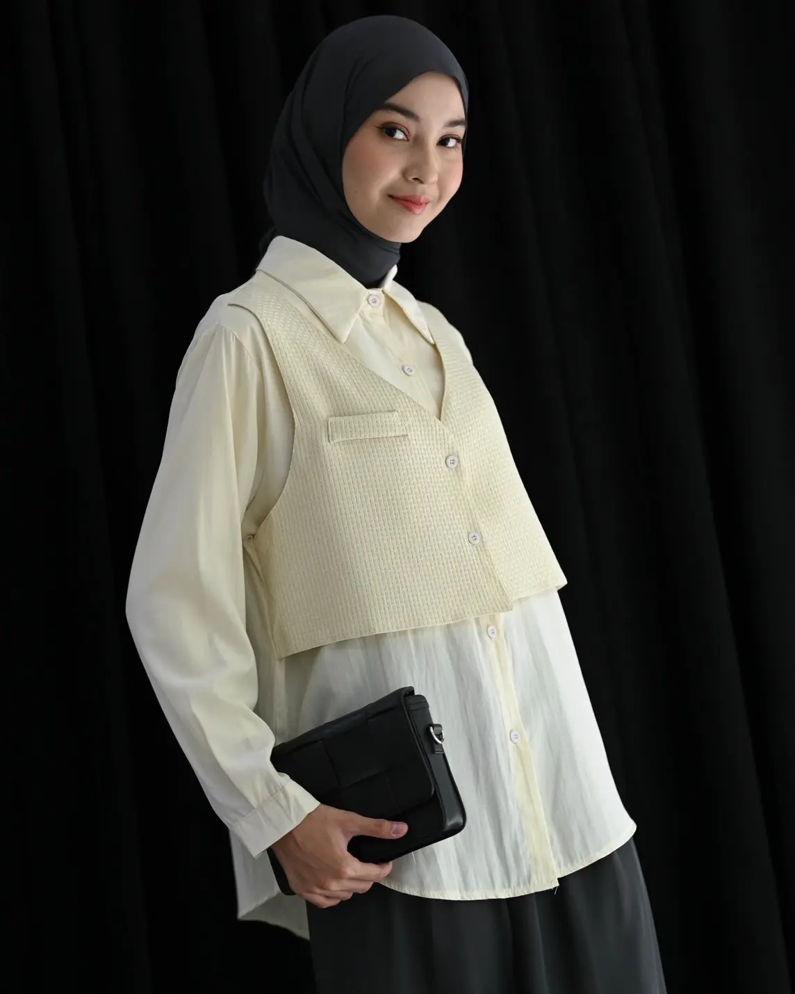 Qiyara Shirt Kode 280C Ivory - Image 2