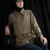 Qiyara Shirt Kode 280C Khaki - Image 2