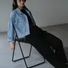 Quincy Denim Jacket Kode 289C/0629-3 Light Blue - Image 2
