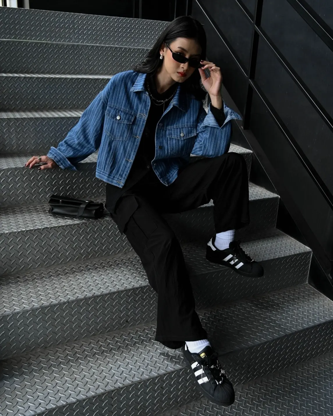 Quincy Denim Jacket Kode 289C/0629-3 Dark Blue - Image 2