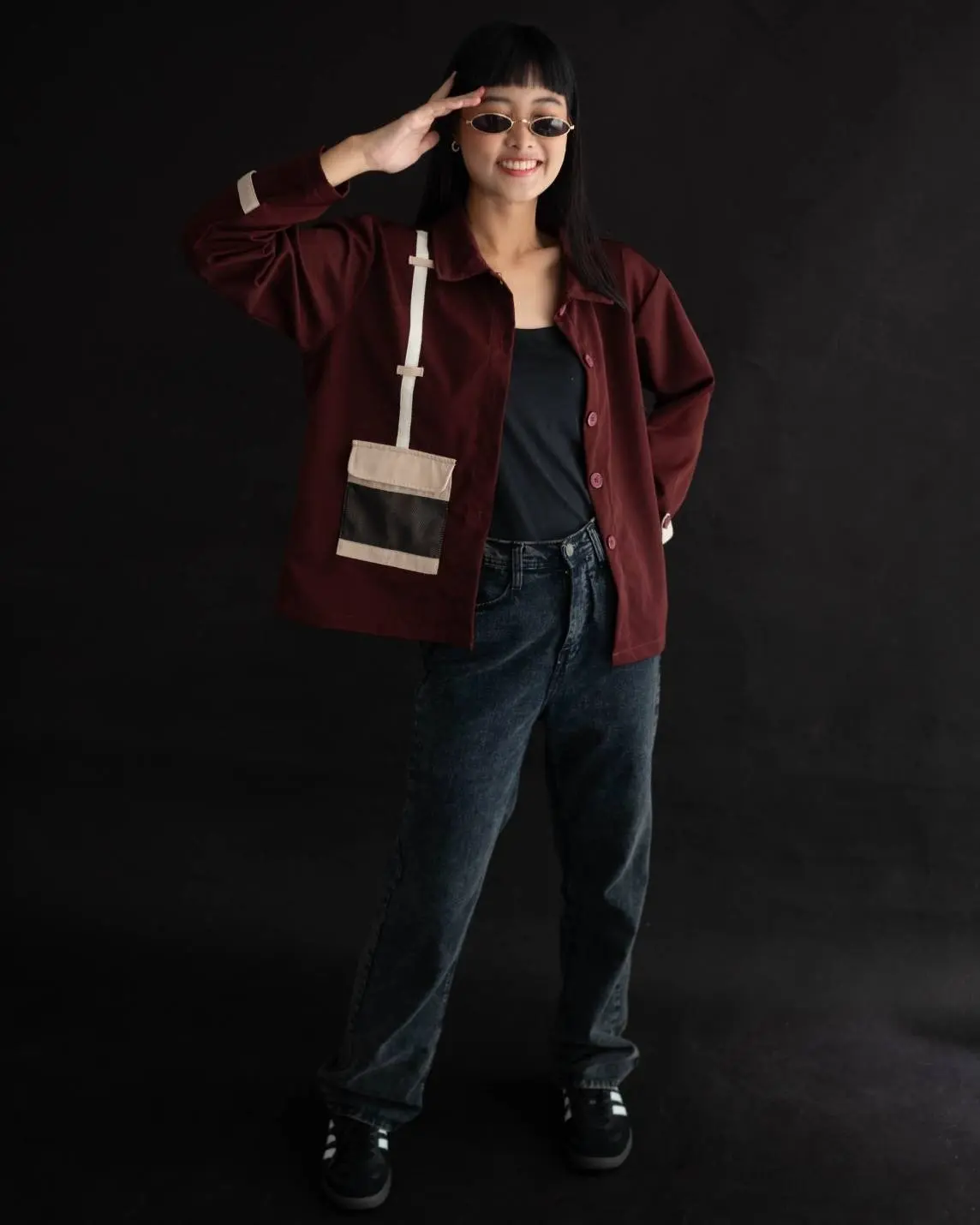 Sandy Shirt Burgundy - Image 3