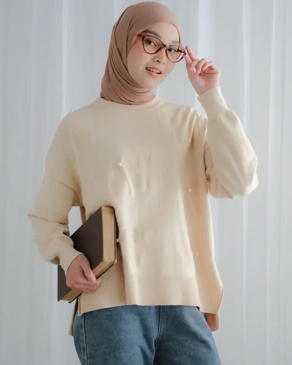 Shirena Longsleeve Kode 169B Cream - Image 4