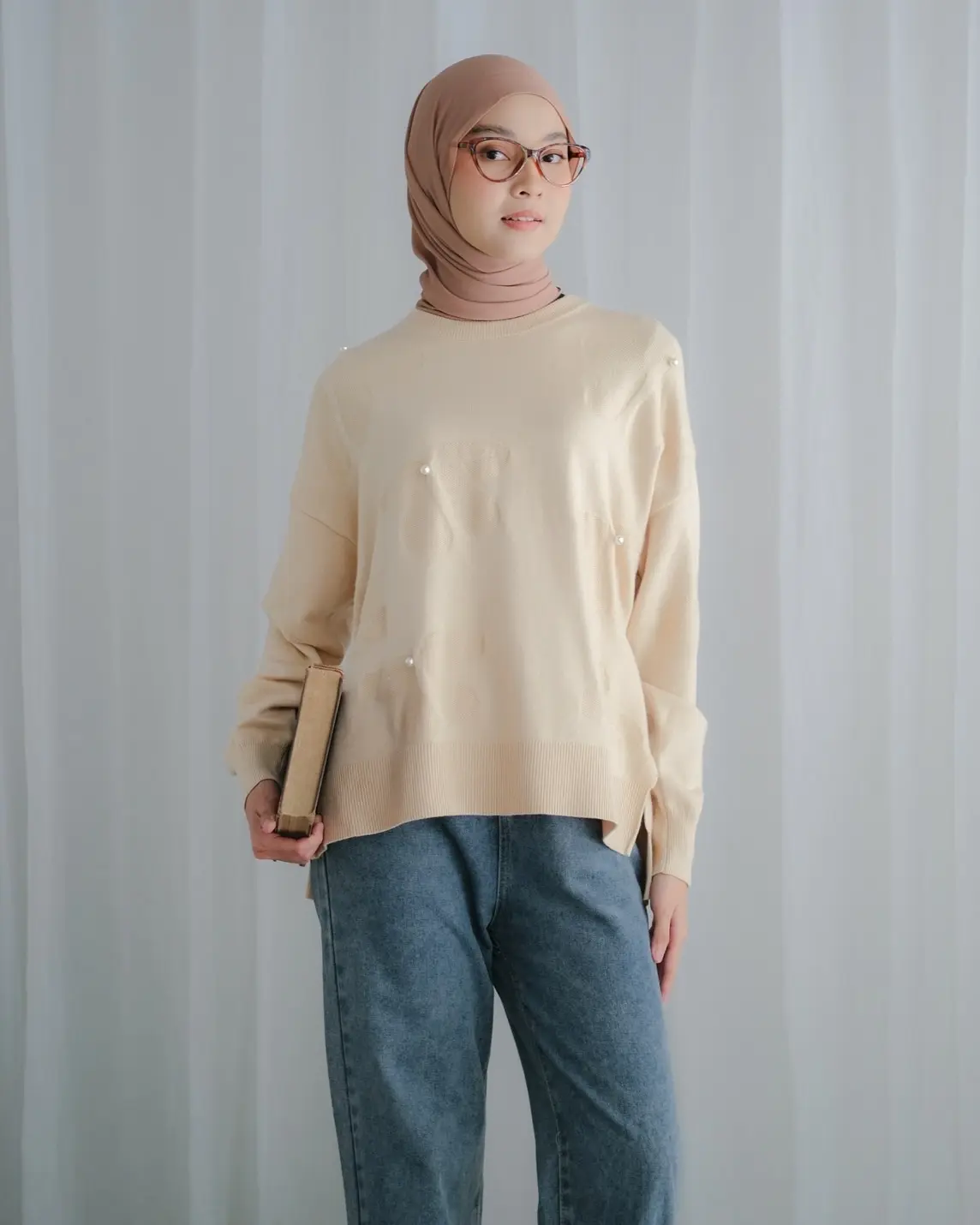 Shirena Longsleeve Kode 169B Cream