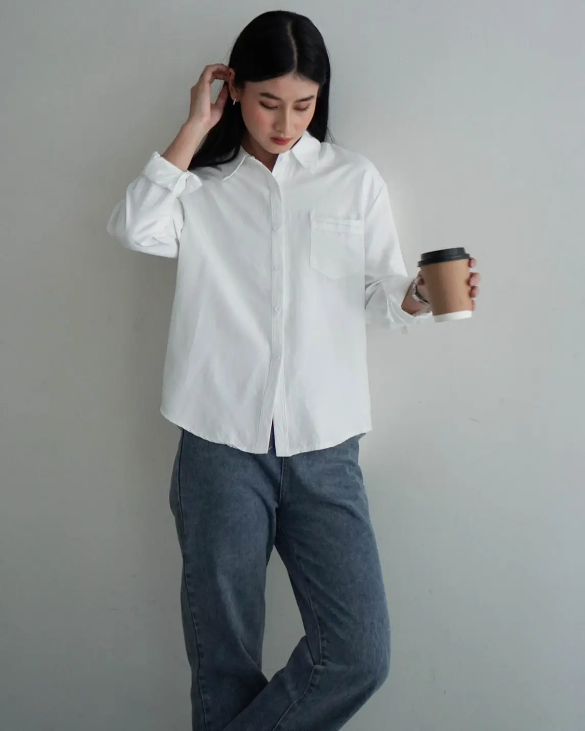 Ufaira Shirt Kode 3162 Broken White - Image 2