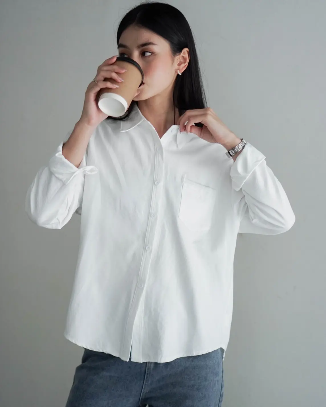 Ufaira Shirt Kode 3162 Broken White