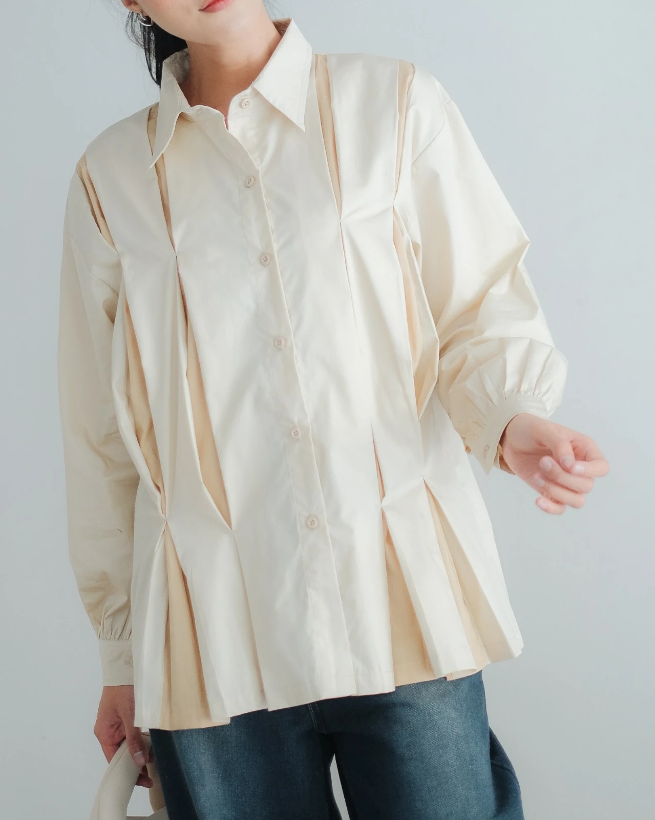 Selzar Shirt Beige - Image 3