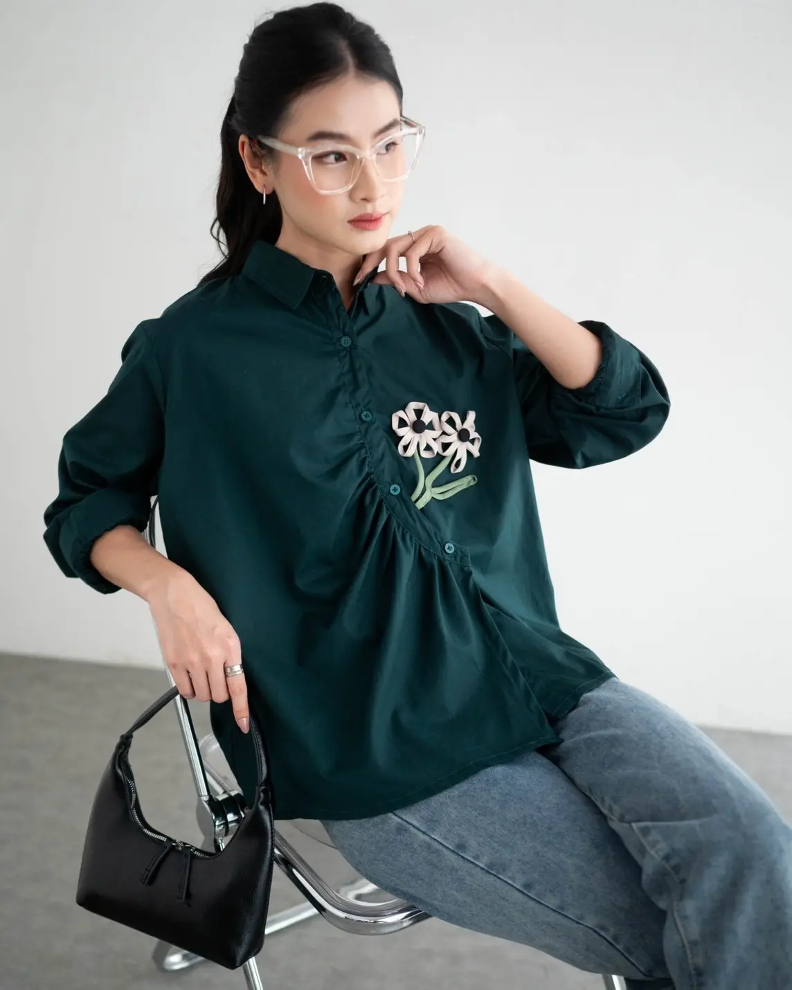 Demitri Shirt Glass Green