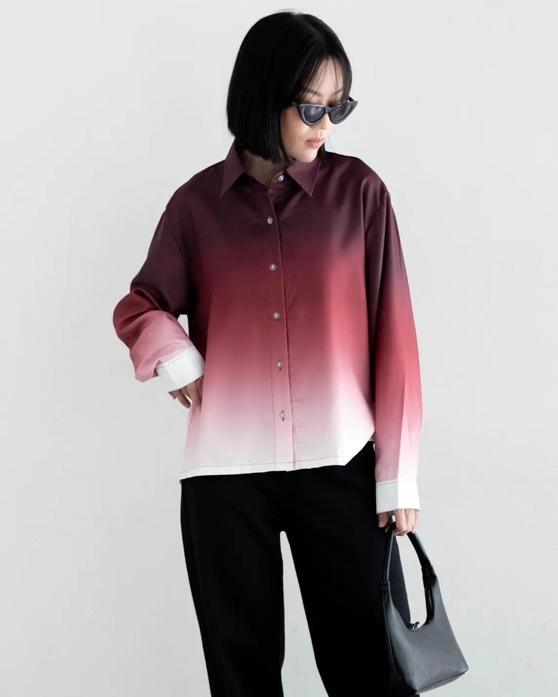 Gradient Shirt Maroon