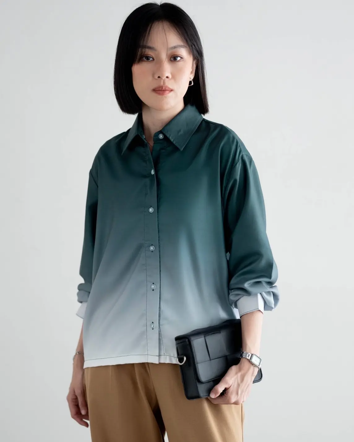 Alternative view of Gradient Shirt Glass Green