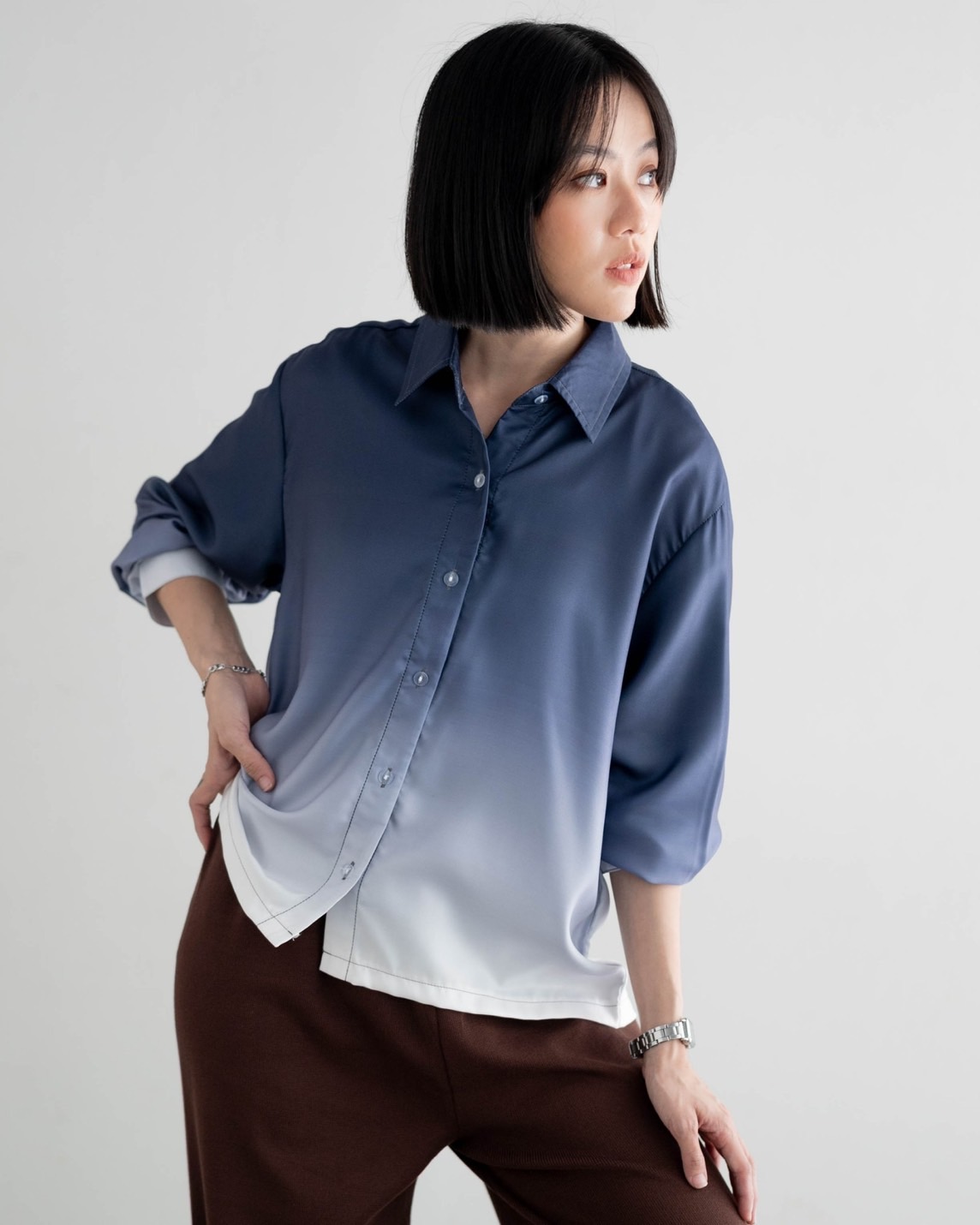 Gradient Shirt Navy - Image 2