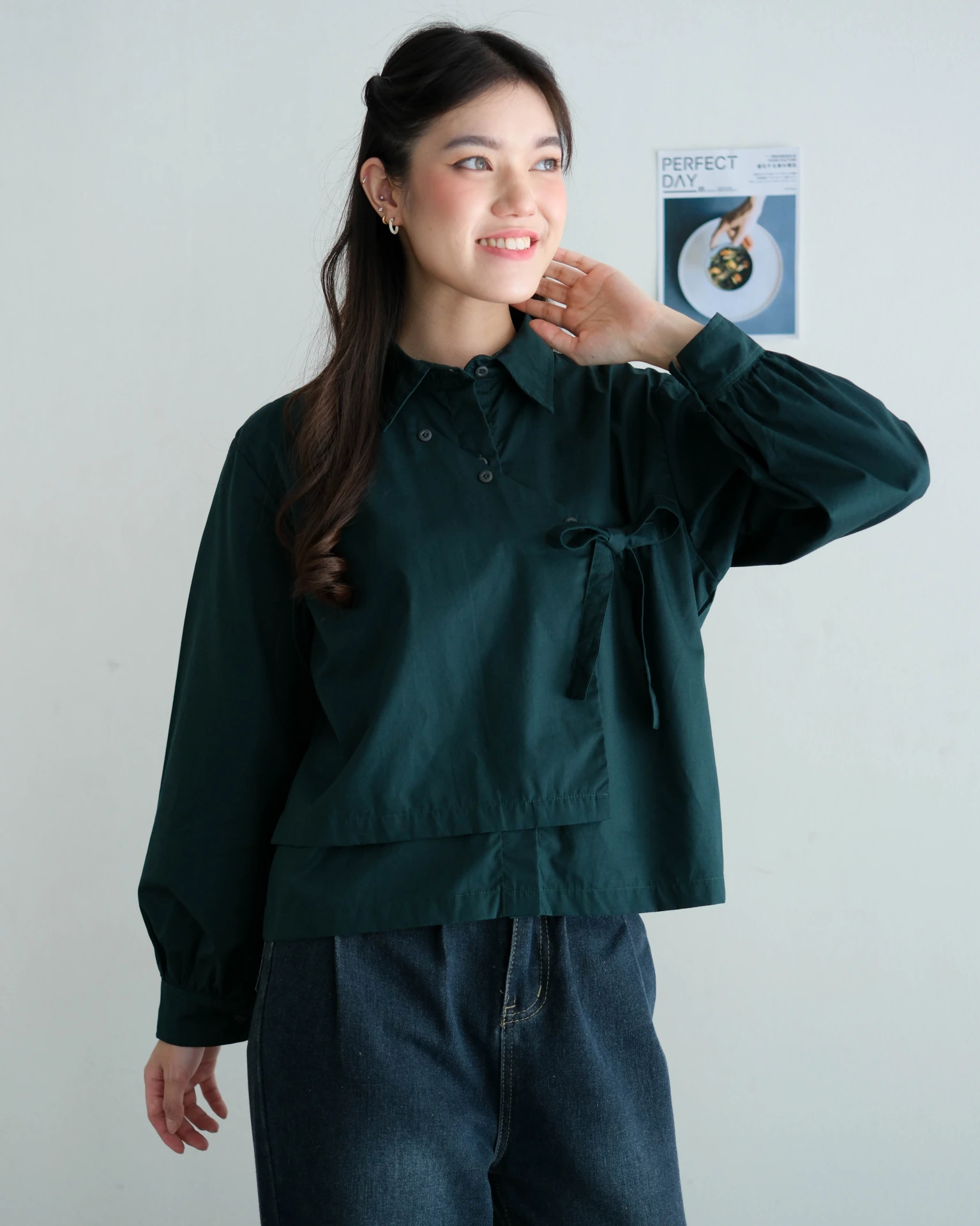 Chaerin Shirt Glass Green