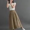 Uvelia Skirt Kode 6608 Khaki - Image 2