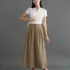 Uvelia Skirt Kode 6608 Khaki - Image 3