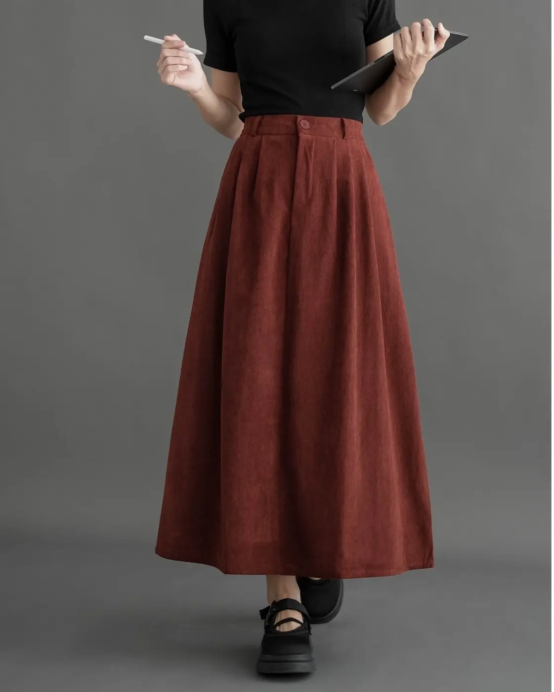 Uvelia Skirt Kode 6608 Teracotta - Image 2