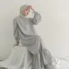 Acadia Maxi Dress Grey - Image 3
