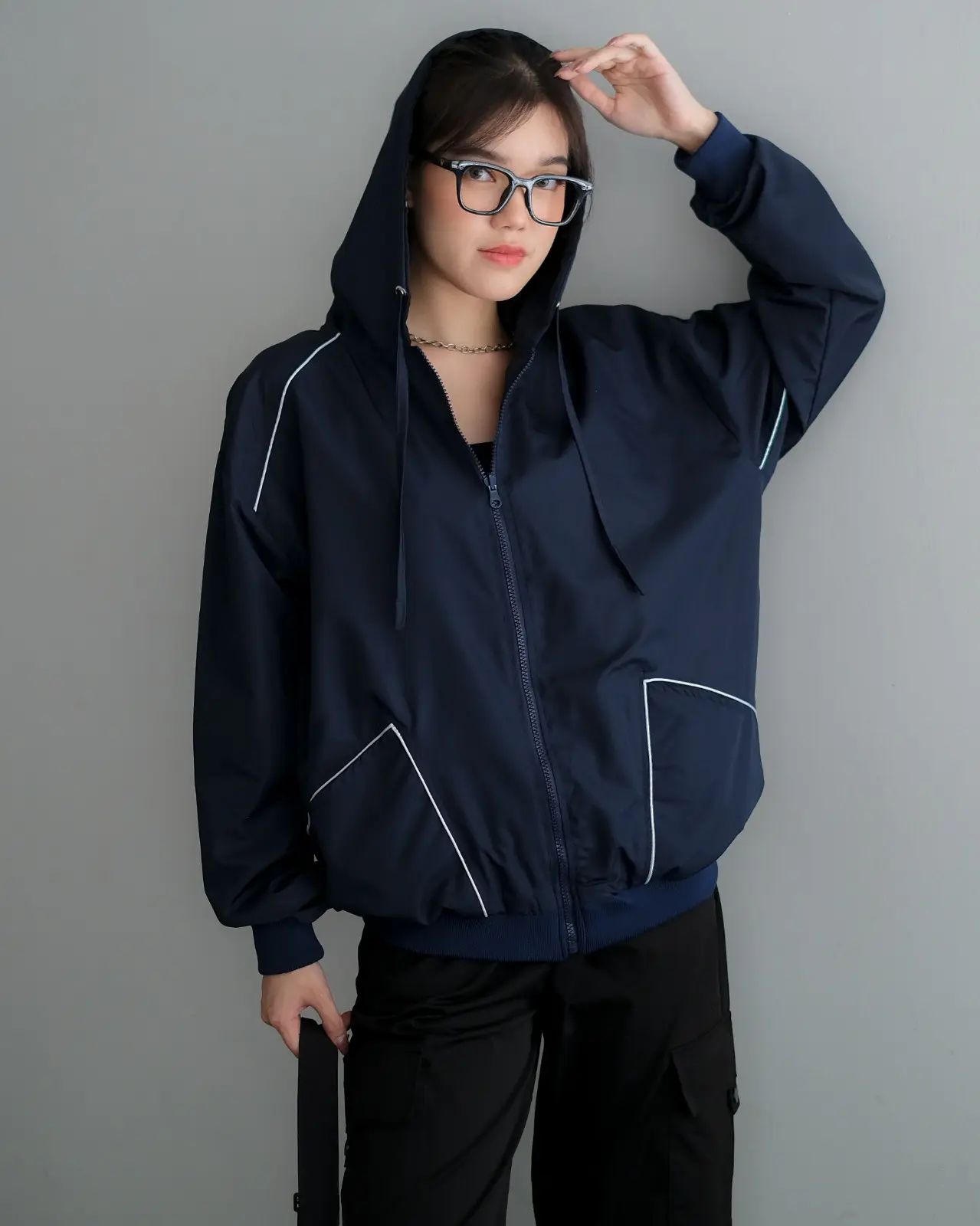 Akio Jacket Navy - Image 2