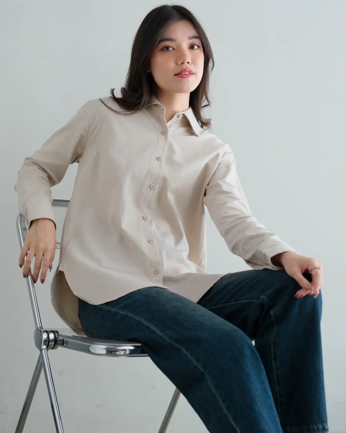 Aleya Shirt Beige - Image 4
